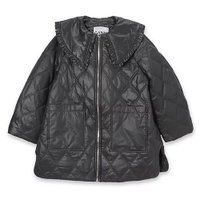 【ガニー/GANNI】のShiny Quilt Midi Jacket 人気、トレンドファッション・服の通販 founy(ファニー) ファッション Fashion レディースファッション Ladies' Fashion Online アウター Coat Outerwear ジャケット Jackets 2025年 2025 2025春夏・S/S Ss,Spring/Summer,2025 キルティング Quilting ジャケット Jacket バランス Balance フラット Flat フリル Frills ミドル Middle ライニング Lining |ID:prp329100004373024