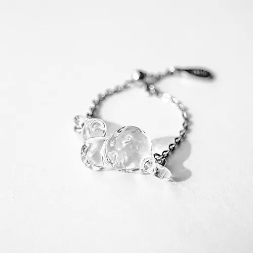 【ハリオ ランプワーク ファクトリー/Hario Lampwork Factory】のリング タマユラ 人気、トレンドファッション・服の通販 founy(ファニー) 　ファッション　Fashion　レディースファッション　WOMEN　ガラス　Glass　チェーン　Chain　フィット　Fit　other-3|ID: prp329100004376893 ipo3291000000031265324