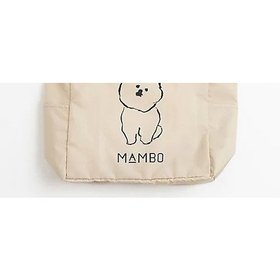 【クラスカ ギャラリー & ショップ ドー/CLASKA Gallery&Shop DO】のMAMBO TAKE ME OUT ナイロンマルシェトート 人気、トレンドファッション・服の通販 founy(ファニー) ファッション Fashion レディースファッション Fashion for Women バッグ Bags イラスト Illustration コンパクト Compact, Small Size スマート Smart, Elegant ポケット Pocket, Pocket Detail モチーフ Motif, Design Theme リボン Ribbon, Bow 人気 Popular, Best Seller 犬 Dog |ID:prp329100004378335