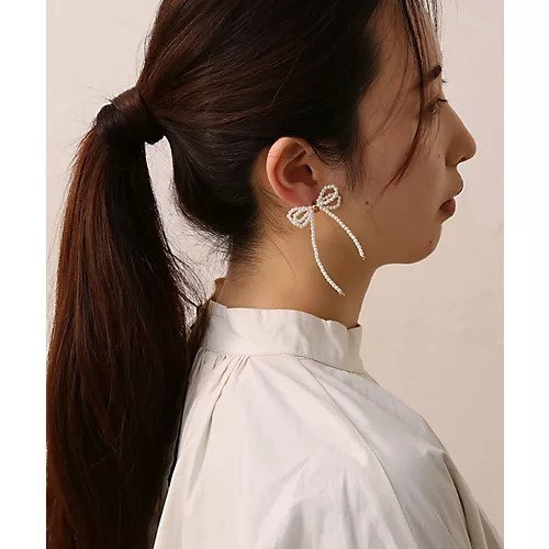 【コレカラ/collecala】のパールリボンピアス 人気、トレンドファッション・服の通販 founy(ファニー) 　ファッション　Fashion　レディースファッション　WOMEN　オケージョン　Occasion　シンプル　Simple　トレンド　Trend　パール　Pearl　メタル　Metal　モチーフ　Motif　リボン　Ribbon　other-3|ID: prp329100004378344 ipo3291000000031265251