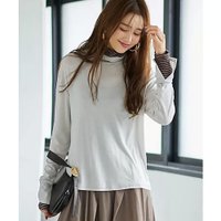 【スタイルデリ/STYLE DELI】の【Made in Japan】レイヤード風カットトップス 人気、トレンドファッション・服の通販 founy(ファニー) ファッション Fashion レディースファッション Fashion for Women トップス・カットソー Cut & Sew Tops インナー Innerwear エアリー Airy Texture カットソー Cut and Sewn Top カーディガン Cardigan, Knitwear サロペット Overalls, Salopette シンプル Simple, Minimal ジャケット Jacket, Outerwear スタンド Stand Collar, Upright Stand ストレート Straight, Straight Cut スリット Slit, Slit Detail とろみ Fluid, Flowy Fabric タートル Turtleneck, Turtle Collar タートルネック Turtleneck, High Neck なめらか Smooth, Silky Texture バランス Balance, Style Balance フィット Fit, Slim Fit ベスト Vest, Waistcoat ボーダー Border, Stripe ポケット Pocket, Pocket Detail ルーズ Loose, Oversized 日本製 Made In Japan 夏 Summer |ID:prp329100004379502