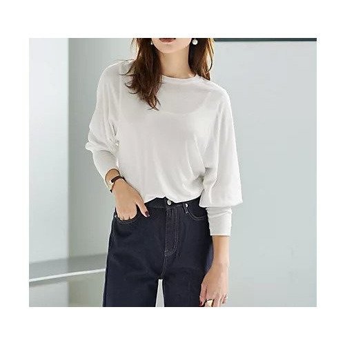 【スタイルデリ/STYLE DELI】の【Made in Japan】なめらかテンセル袖ギャザートップス インテリア・キッズ・メンズ・レディースファッション・服の通販 founy(ファニー) 　ファッション　Fashion　レディースファッション　Fashion for Women　トップス・カットソー　Cut & Sew Tops　インナー　Innerwear　エアリー　Airy Texture　カットソー　Cut and Sewn Top　ギャザー　Gathered, Ruffled　切替　Switching, Contrast Panel　サロペット　Overalls, Salopette　ストレート　Straight, Straight Cut　スリーブ　Sleeve, Long Sleeve / Short Sleeve　定番　Standard, Basic Item　なめらか　Smooth, Silky Texture　ポケット　Pocket, Pocket Detail　水着　Swimsuit, Swimwear　日本製　Made In Japan　夏　Summer　ホワイト|ID: prp329100004379503 ipo3291000000034078654
