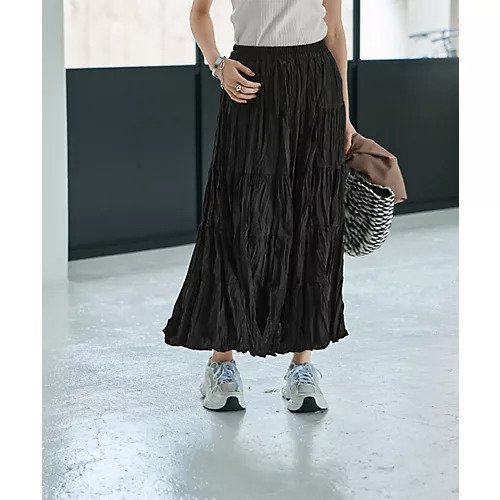 【スタイルデリ/STYLE DELI】のワッシャーシフォンティアードスカート 人気、トレンドファッション・服の通販 founy(ファニー) 　ファッション　Fashion　レディースファッション　Fashion for Women　スカート　Skirts　ティアードスカート　Tiered Skirts　春　Spring　カーディガン　Cardigan, Knitwear　ギャザー　Gathered, Ruffled　切替　Switching, Contrast Panel　ジャケット　Jacket, Outerwear　スウェット / スエット　Sweatshirt, Sweatwear　スリット　Slit, Slit Detail　タイツ　Tights, Legwear　タンク　Tank Top, Sleeveless Top　チェック　Check, Plaid, Tartan　ティアードスカート　Tiered Skirt, Flounced Skirt　ドレープ　Drape, Draping Fabric　定番　Standard, Basic Item　フレア　Flare, Flared　ポケット　Pocket, Pocket Detail　リゾート　Resort, Vacation Style　ループ　Loop, Loop Knit　冬　Winter / This Winter　S/S・春夏　SS, Spring/Summer, Warm Season　夏　Summer　ビジネス 仕事 通勤　Business / Work / Commuting　other-2|ID: prp329100004379511 ipo3291000000033474181