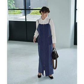 【スタイルデリ/STYLE DELI】 【LUXE】細見え配色デニムキャミワンピース人気、トレンドファッション・服の通販 founy(ファニー) ファッション Fashion レディースファッション WOMEN ワンピース Dress キャミワンピース No Sleeve Dresses 春 Spring クール Cool ストレッチ Stretch スリット Slit ダブル Double デニム Denim バランス Balance フォルム Form フロント Front ポケット Pocket ループ Loop A/W・秋冬 Aw・Autumn/Winter・Fw・Fall-Winter 夏 Summer |ID:prp329100004379519