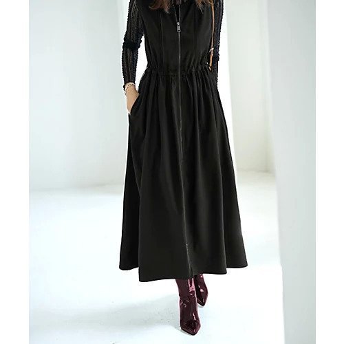 【スタイルデリ/STYLE DELI】のダブルファスナージャンパースカート インテリア・キッズ・メンズ・レディースファッション・服の通販 founy(ファニー) 　ファッション　Fashion　レディースファッション　Fashion for Women　スカート　Skirts　アクセサリー　Fashion Accessories　春　Spring　ギャザー　Gathered, Ruffled　シューズ　Shoes, Footwear　シルバー　Silver, Metallic Silver　ジャケット　Jacket, Outerwear　スニーカー　Sneakers, Trainers　スリット　Slit, Slit Detail　スーツ　Suit, Formalwear　センター　Center, Center Line　タンク　Tank Top, Sleeveless Top　ダブル　Double, Double-Breasted　定番　Standard, Basic Item　ノースリーブ　Sleeveless, No-Sleeve　長袖　Long Sleeve, Full Sleeve　バランス　Balance, Style Balance　フレア　Flare, Flared　フロント　Front, Front Design　ポケット　Pocket, Pocket Detail　ミドル　Middle Length, Mid Height　ループ　Loop, Loop Knit　ロング　Long, Long-Length　A/W・秋冬　Autumn/Winter　夏　Summer　ブラック|ID: prp329100004379521 ipo3291000000033821439