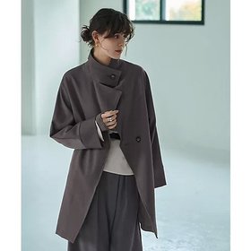 【スタイルデリ/STYLE DELI】 ツイル生地2wayネックコート人気、トレンドファッション・服の通販 founy(ファニー) ファッション Fashion レディースファッション WOMEN アウター Coat Outerwear コート Coats 春 Spring 切替 Switching 軽量 Lightweight サロペット Overalls シンプル Simple ジャージ Jersey スタンド Stand スリット Slit スーツ Suit ダブル Double ツイル Twill バランス Balance フロント Front ポケット Pocket マーブル Marble リアル Real ロング Long 夏 Summer |ID:prp329100004379562