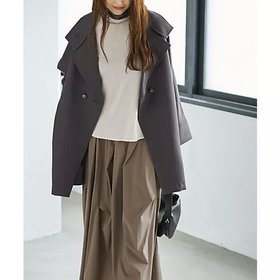 【スタイルデリ/STYLE DELI】のツイル生地2wayネックコート 人気、トレンドファッション・服の通販 founy(ファニー) ファッション Fashion レディースファッション Fashion for Women アウター Coat / Outerwear Collection コート・ロングコート・ピーコート Long Coats, Peacoats & More 春 Spring 切替 Switching, Contrast Panel 軽量 Lightweight, Ultra Light サロペット Overalls, Salopette シンプル Simple, Minimal スタンド Stand Collar, Upright Stand スリット Slit, Slit Detail スーツ Suit, Formalwear ダブル Double, Double-Breasted ツイル Twist, Twisted Detail バランス Balance, Style Balance フロント Front, Front Design ポケット Pocket, Pocket Detail マーブル Marble, Marble Pattern リアル Real, Realistic ロング Long, Long-Length 夏 Summer |ID:prp329100004379562