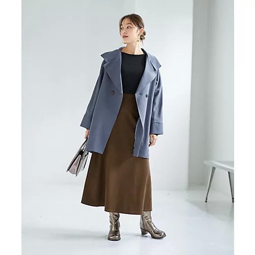 【スタイルデリ/STYLE DELI】のツイル生地2wayネックコート 人気、トレンドファッション・服の通販 founy(ファニー) 　ファッション　Fashion　レディースファッション　Fashion for Women　アウター　Coat / Outerwear Collection　コート・ロングコート・ピーコート　Long Coats, Peacoats & More　春　Spring　切替　Switching, Contrast Panel　軽量　Lightweight, Ultra Light　サロペット　Overalls, Salopette　シンプル　Simple, Minimal　スタンド　Stand Collar, Upright Stand　スリット　Slit, Slit Detail　スーツ　Suit, Formalwear　ダブル　Double, Double-Breasted　ツイル　Twist, Twisted Detail　バランス　Balance, Style Balance　フロント　Front, Front Design　ポケット　Pocket, Pocket Detail　マーブル　Marble, Marble Pattern　リアル　Real, Realistic　ロング　Long, Long-Length　夏　Summer　other-2|ID: prp329100004379562 ipo3291000000034176150