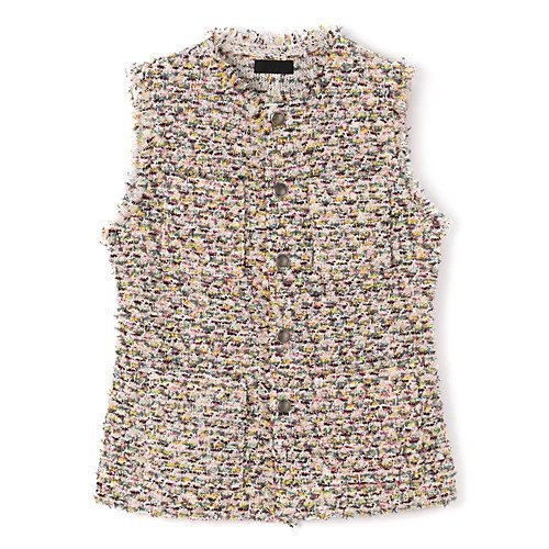 【コーヘン/Coohem】のKASURI MIX TWEED V/T インテリア・キッズ・メンズ・レディースファッション・服の通販 founy(ファニー) https://founy.com/ ファッション Fashion レディースファッション Fashion for Women ツイード Twill, Twill Weave ベスト Vest, Waistcoat メタル Metal, Metal Parts モダン Modern, Contemporary |ID: prp329100004380745 ipo3291000000032617615