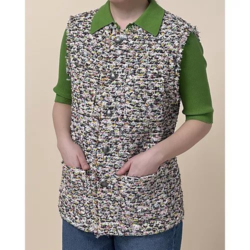 【コーヘン/Coohem】のKASURI MIX TWEED V/T 人気、トレンドファッション・服の通販 founy(ファニー)  ファッション Fashion レディースファッション Fashion for Women ツイード Twill, Twill Weave ベスト Vest, Waistcoat メタル Metal, Metal Parts モダン Modern, Contemporary other-2|ID: prp329100004380745 ipo3291000000034323807