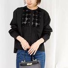 【ノーリーズ/NOLLEY'S】のフラワーモチーフブラウス ブラック|ID: prp329100004381656 ipo3291000000031712558