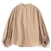 【スアデオ/suadeo】のバンドカラーシアーブラウス 人気、トレンドファッション・服の通販 founy(ファニー) ファッション Fashion レディースファッション WOMEN トップス・カットソー Tops/Tshirt シャツ/ブラウス Shirts/Blouses インナー Inner ギャザー Gather シアー Sheer シンプル Simple スリーブ Sleeve |ID:prp329100004381658