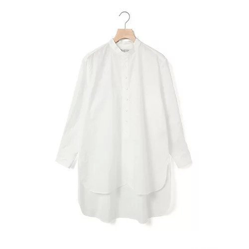【ミディウミ/MidiUmi】のワイドロングシャツ インテリア・キッズ・メンズ・レディースファッション・服の通販 founy(ファニー) 　ファッション　Fashion　レディースファッション　WOMEN　トップス・カットソー　Tops/Tshirt　シャツ/ブラウス　Shirts/Blouses　スリット　Slit　ドレス　Dress　フレア　Flare　フロント　Front　オフホワイト|ID: prp329100004383162 ipo3291000000030637092
