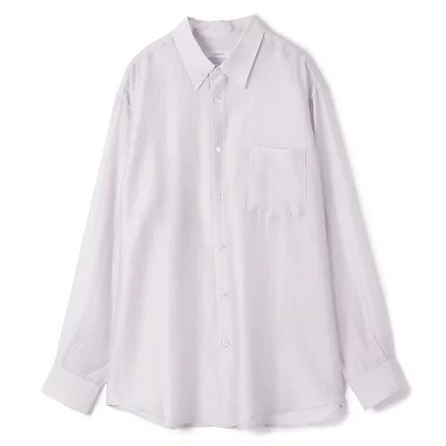 【スアデオ/suadeo】のほんのりシアーシャツ インテリア・キッズ・メンズ・レディースファッション・服の通販 founy(ファニー) 　ファッション　Fashion　レディースファッション　Fashion for Women　トップス・カットソー　Cut & Sew Tops　シャツ・ブラウス・オフィスカジュアル　Elegant Blouses & Button-Ups　シアー　Sheer, See-Through　ラベンダー　Lavender　エレガント 上品　Elegant　洗える　Machine Washable　ラベンダー|ID: prp329100004383163 ipo3291000000035746153