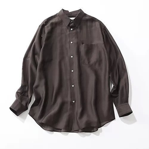 【スアデオ/suadeo】のほんのりシアーシャツ 人気、トレンドファッション・服の通販 founy(ファニー) 　ファッション　Fashion　レディースファッション　Fashion for Women　トップス・カットソー　Cut & Sew Tops　シャツ・ブラウス・オフィスカジュアル　Elegant Blouses & Button-Ups　シアー　Sheer, See-Through　ラベンダー　Lavender　エレガント 上品　Elegant　洗える　Machine Washable　other-3|ID: prp329100004383163 ipo3291000000035746155