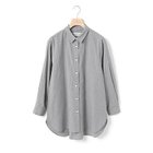 【ミディウミ/MidiUmi】のパターンワイドロングシャツ ブラック|ID: prp329100004383164 ipo3291000000030990057