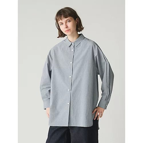【ミディウミ/MidiUmi】のパターンワイドロングシャツ 人気、トレンドファッション・服の通販 founy(ファニー) 　ファッション　Fashion　レディースファッション　WOMEN　トップス・カットソー　Tops/Tshirt　シャツ/ブラウス　Shirts/Blouses　イエロー　Yellow　ギンガム　Gingham　ショート　Short　ストライプ　Stripe　タイプライター　Typewriter　チェック　Check　チュニック　Tunic　ベスト　Vest　ベーシック　Basic　ボトム　Bottom　ロング　Long　春　Spring　other-2|ID: prp329100004383164 ipo3291000000031264841