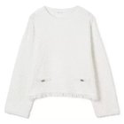 【エムセブンデイズ フォー プチ/M7days for petit】のサマーツイード調ニットプルオーバー ホワイト|ID: prp329100004383178 ipo3291000000035903211