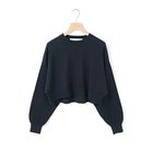 【ミディウミ/MidiUmi】のショートニットプルオーバー ネイビー|ID: prp329100004383188 ipo3291000000030637212