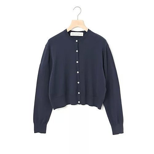 【ミディウミ/MidiUmi】のショートニットカーディガン インテリア・キッズ・メンズ・レディースファッション・服の通販 founy(ファニー) 　ファッション　Fashion　レディースファッション　WOMEN　トップス・カットソー　Tops/Tshirt　ニット　Knit Tops　カーディガン　Cardigans　カーディガン　Cardigan　コンパクト　Compact　ベスト　Vest　ベーシック　Basic　リボン　Ribbon　春　Spring　ネイビー|ID: prp329100004383197 ipo3291000000030637260