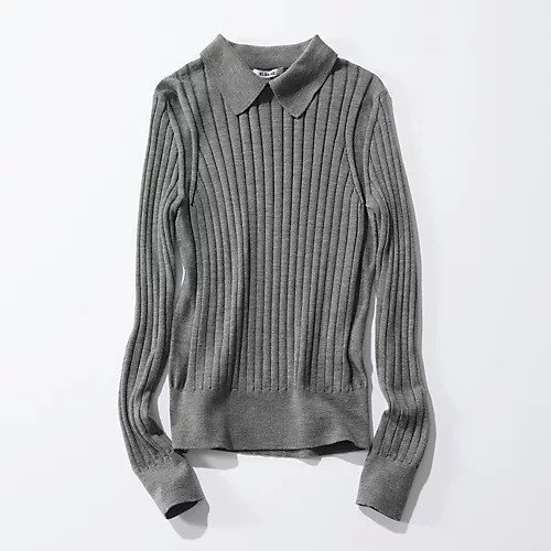 【スローン/SLOANE】の18Gワイドリブ ウール シルク スキッパー 人気、トレンドファッション・服の通販 founy(ファニー) 　ファッション　Fashion　レディースファッション　WOMEN　シルク　Silk　スキッパー　Skipper　フィット　Fit　ワイドリブ　Wide Rib　other-2|ID: prp329100004383199 ipo3291000000031715047