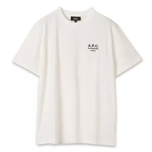 【アーペーセー/A.P.C.】のT-SHIRT STANDARD RUE MADAME インテリア・キッズ・メンズ・レディースファッション・服の通販 founy(ファニー) 　ファッション　Fashion　レディースファッション　Fashion for Women　トップス・カットソー　Cut & Sew Tops　シャツ・ブラウス・オフィスカジュアル　Elegant Blouses & Button-Ups　ロングTシャツ・Tシャツ　Longline T-Shirts & Tees　シンプル　Simple, Minimal　リラックス　Relax, Relaxed Fit　定番　Standard, Basic Item　洗える　Machine Washable　ホワイト/ダークネイビー|ID: prp329100004387779 ipo3291000000035314220