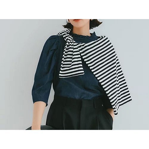 【オブラダ/Oblada】のDENIM SHIRRING BLOUSE 人気、トレンドファッション・服の通販 founy(ファニー) 　ファッション　Fashion　レディースファッション　WOMEN　スリーブ　Sleeve　デニム　Denim　フリル　Frills　洗える　Washable　other-3|ID: prp329100004387780 ipo3291000000031264719