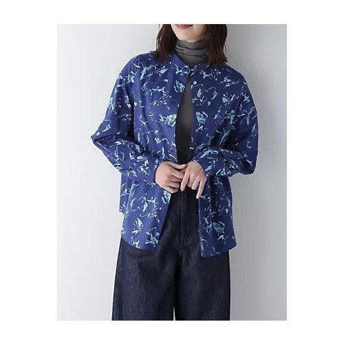 【ヒューマンウーマン/HUMAN WOMAN】のペイントPTバンドカラーシャツブラウス インテリア・キッズ・メンズ・レディースファッション・服の通販 founy(ファニー) https://founy.com/ ファッション Fashion レディースファッション WOMEN トップス・カットソー Tops/Tshirt シャツ/ブラウス Shirts/Blouses おすすめ Recommend カフス Cuffs スタンダード Standard プリント Print |ID: prp329100004387784 ipo3291000000030672086