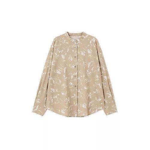 【ヒューマンウーマン/HUMAN WOMAN】のペイントPTバンドカラーシャツブラウス 人気、トレンドファッション・服の通販 founy(ファニー) 　ファッション　Fashion　レディースファッション　WOMEN　トップス・カットソー　Tops/Tshirt　シャツ/ブラウス　Shirts/Blouses　おすすめ　Recommend　カフス　Cuffs　スタンダード　Standard　プリント　Print　other-2|ID: prp329100004387784 ipo3291000000031264730