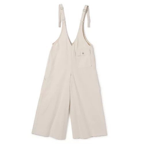 【リヴィントーン/LIVINGTONE】のTHIERRY - Deep v salopette インテリア・キッズ・メンズ・レディースファッション・服の通販 founy(ファニー) 　ファッション　Fashion　レディースファッション　Fashion for Women　ワンピース　Dresses　サロペット&オールインワン　Dungarees & Jumpsuit Styles　サロペット　Overalls, Salopette　ドレス　Dress, One-Piece　ポケット　Pocket, Pocket Detail　洗える　Machine Washable　CREAM|ID: prp329100004387788 ipo3291000000032618229