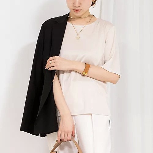 【ノーリーズソフィー/NOLLEY'S sophi】のサテンスムースT インテリア・キッズ・メンズ・レディースファッション・服の通販 founy(ファニー) 　ファッション　Fashion　レディースファッション　WOMEN　2025年　2025　2025春夏・S/S　Ss,Spring/Summer,2025　おすすめ　Recommend　なめらか　Smooth　インナー　Inner　コンパクト　Compact　サテン　Satin　ジャケット　Jacket　セレモニー　Ceremony　デニム　Denim　バランス　Balance　ビジネス 仕事 通勤　Business　ベージュ|ID: prp329100004391945 ipo3291000000031711517