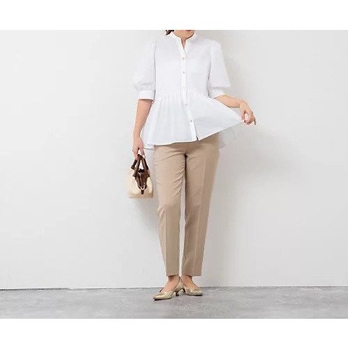 【ノーリーズソフィー/NOLLEY'S sophi】のペプラムシャツブラウス 人気、トレンドファッション・服の通販 founy(ファニー) 　ファッション　Fashion　レディースファッション　WOMEN　トップス・カットソー　Tops/Tshirt　シャツ/ブラウス　Shirts/Blouses　2025年　2025　2025春夏・S/S　Ss,Spring/Summer,2025　スリーブ　Sleeve　デニム　Denim　ペプラム　Peplum　ワイド　Wide　エレガント 上品　Elegant　ビジネス 仕事 通勤　Business　other-2|ID: prp329100004391986 ipo3291000000031712307