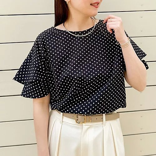 【ノーリーズ/NOLLEY'S】の【追加】サッカードットバックフリルブラウス 人気、トレンドファッション・服の通販 founy(ファニー) 　ファッション　Fashion　レディースファッション　Fashion for Women　トップス・カットソー　Cut & Sew Tops　シャツ・ブラウス・オフィスカジュアル　Elegant Blouses & Button-Ups　バッグ　Bags　2025年　2025　2025春夏・S/S　Spring/Summer 2025 SS25　サッカー　Seersucker, Summer Fabric　ドット　Polka Dot, Dot Pattern　フリル　Frill, Ruffle　ボトム　Bottoms, Lower Wear　半袖　Short Sleeve, Half Sleeve　夏　Summer　 other-1|ID: prp329100004391991 ipo3291000000033424101
