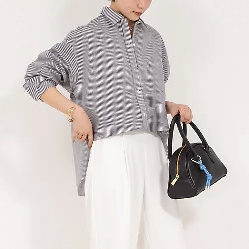 【ノーリーズソフィー/NOLLEY'S sophi】の3WAYエアリーストライプシャツ インテリア・キッズ・メンズ・レディースファッション・服の通販 founy(ファニー) 　ファッション　Fashion　レディースファッション　WOMEN　トップス・カットソー　Tops/Tshirt　シャツ/ブラウス　Shirts/Blouses　2025年　2025　2025春夏・S/S　Ss,Spring/Summer,2025　カシュクール　Cachecoeur　夏　Summer　ブラック系その他|ID: prp329100004391993 ipo3291000000030903484