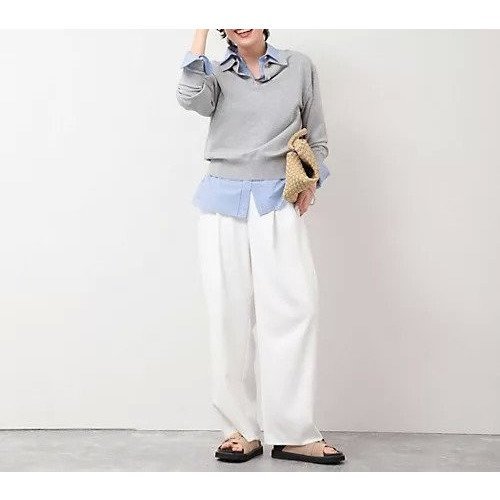 【ノーリーズソフィー/NOLLEY'S sophi】の3WAYエアリーストライプシャツ 人気、トレンドファッション・服の通販 founy(ファニー) 　ファッション　Fashion　レディースファッション　WOMEN　トップス・カットソー　Tops/Tshirt　シャツ/ブラウス　Shirts/Blouses　2025年　2025　2025春夏・S/S　Ss,Spring/Summer,2025　カシュクール　Cachecoeur　夏　Summer　other-3|ID: prp329100004391993 ipo3291000000031263454