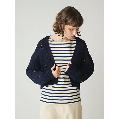 【ミディウミ/MidiUmi】のオープンワークニットカーディガン 人気、トレンドファッション・服の通販 founy(ファニー) 　ファッション　Fashion　レディースファッション　WOMEN　トップス・カットソー　Tops/Tshirt　ニット　Knit Tops　カーディガン　Cardigans　ハンド　Hand　フロント　Front　メッシュ　Mesh　other-2|ID: prp329100004392032 ipo3291000000031263542