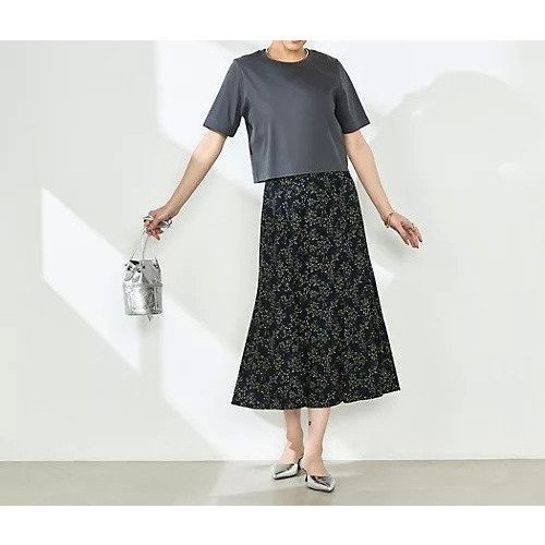 【ノーリーズソフィー/NOLLEY'S sophi】のミモザプリントフレアスカート 人気、トレンドファッション・服の通販 founy(ファニー) 　ファッション　Fashion　レディースファッション　WOMEN　スカート　Skirt　Aライン/フレアスカート　Flared A-Line Skirts　2025年　2025　2025春夏・S/S　Ss,Spring/Summer,2025　おすすめ　Recommend　シンプル　Simple　ジャケット　Jacket　フレア　Flare　other-2|ID: prp329100004392069 ipo3291000000031263582
