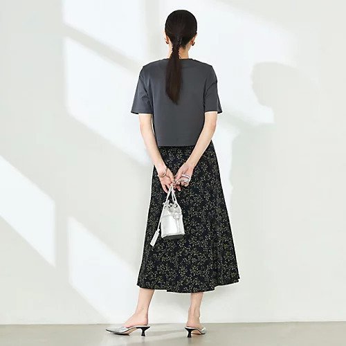【ノーリーズソフィー/NOLLEY'S sophi】のミモザプリントフレアスカート 人気、トレンドファッション・服の通販 founy(ファニー) 　ファッション　Fashion　レディースファッション　WOMEN　スカート　Skirt　Aライン/フレアスカート　Flared A-Line Skirts　2025年　2025　2025春夏・S/S　Ss,Spring/Summer,2025　おすすめ　Recommend　シンプル　Simple　ジャケット　Jacket　フレア　Flare　other-3|ID: prp329100004392069 ipo3291000000031263584