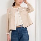 【ノーリーズソフィー/NOLLEY'S sophi】のウォッシャブルラッセルカーデジャケット ベージュ|ID: prp329100004392574 ipo3291000000031987163