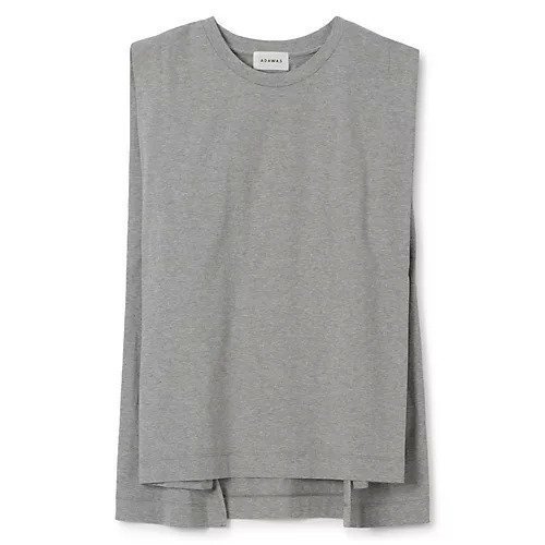 【アダワス/ADAWAS】のCOMPACT COTTON JERSEY SLEEVELESS TOP インテリア・キッズ・メンズ・レディースファッション・服の通販 founy(ファニー) 　ファッション　Fashion　レディースファッション　WOMEN　トップス・カットソー　Tops/Tshirt　シルク　Silk　夏　Summer　洗える　Washable　グレー|ID: prp329100004393760 ipo3291000000030720018