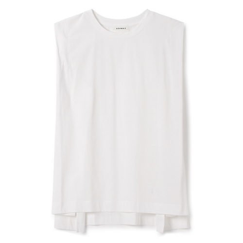 【アダワス/ADAWAS】のフレアシルエットノースリーブ インテリア・キッズ・メンズ・レディースファッション・服の通販 founy(ファニー) 　ファッション　Fashion　レディースファッション　Fashion for Women　トップス・カットソー　Cut & Sew Tops　キャミソール&ノースリーブ　Camisoles & Sleeveless Tops　ショルダー　Shoulder, Shoulder Strap　シルク　Silk, 100% Silk　スクエア　Square, Square Shape　フレア　Flare, Flared　夏　Summer　洗える　Machine Washable　ホワイト|ID: prp329100004393760 ipo3291000000034952045