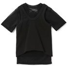 【ジェーンスミス/JANE SMITH】のSHORT SLEEVE WITH TANK LAYERED PULLOVER 人気、トレンドファッション・服の通販 founy(ファニー) ファッション Fashion レディースファッション Fashion for Women トップス・カットソー Cut & Sew Tops カジュアルプルオーバー・ニットトップス Pullovers & Knit Tops / Casual Pullovers コンパクト Compact, Small Size ショート Short, Short Length タンク Tank Top, Sleeveless Top バランス Balance, Style Balance パッチ Patch, Appliqué ボトム Bottoms, Lower Wear メッシュ Mesh, Net Fabric 洗える Machine Washable thumbnail BLACK|ID: prp329100004393766 ipo3291000000034155152