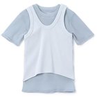 【ジェーンスミス/JANE SMITH】のSHORT SLEEVE WITH TANK LAYERED PULLOVER 人気、トレンドファッション・服の通販 founy(ファニー) ファッション Fashion レディースファッション Fashion for Women トップス・カットソー Cut & Sew Tops カジュアルプルオーバー・ニットトップス Pullovers & Knit Tops / Casual Pullovers コンパクト Compact, Small Size ショート Short, Short Length タンク Tank Top, Sleeveless Top バランス Balance, Style Balance パッチ Patch, Appliqué ボトム Bottoms, Lower Wear メッシュ Mesh, Net Fabric 洗える Machine Washable thumbnail AQUA|ID: prp329100004393766 ipo3291000000034155154