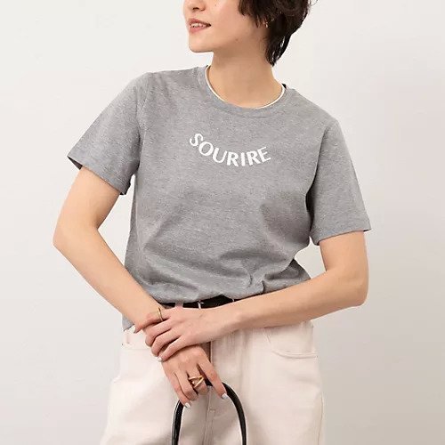 【ノーリーズソフィー/NOLLEY'S sophi】のオーガニックコットンロゴT インテリア・キッズ・メンズ・レディースファッション・服の通販 founy(ファニー) 　ファッション　Fashion　レディースファッション　WOMEN　2025年　2025　2025春夏・S/S　Ss,Spring/Summer,2025　おすすめ　Recommend　インナー　Inner　ジャケット　Jacket　夏　Summer　春　Spring　S/S・春夏　Ss・Spring/Summer　ミディアムグレー|ID: prp329100004393768 ipo3291000000031711486