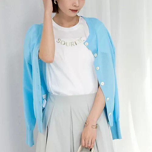 【ノーリーズソフィー/NOLLEY'S sophi】のオーガニックコットンロゴT インテリア・キッズ・メンズ・レディースファッション・服の通販 founy(ファニー) 　ファッション　Fashion　レディースファッション　Fashion for Women　2025年　2025　2025春夏・S/S　Spring/Summer 2025 SS25　おすすめ　Recommended / Our Picks　インナー　Innerwear　ジャケット　Jacket, Outerwear　夏　Summer　春　Spring　S/S・春夏　SS, Spring/Summer, Warm Season　ホワイト系その他2|ID: prp329100004393768 ipo3291000000031711490