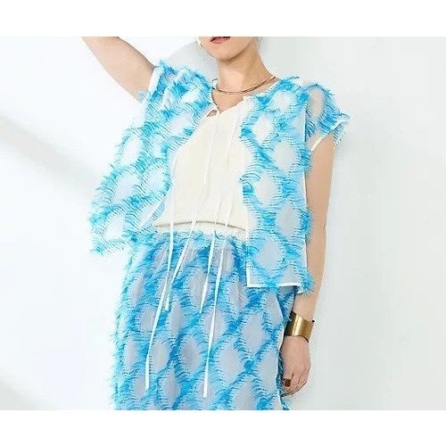 【ノーリーズ/NOLLEY'S】の《セットアップ対応》KIRYUバイヤスカットジャガードブラウス 人気、トレンドファッション・服の通販 founy(ファニー) 　ファッション　Fashion　レディースファッション　WOMEN　トップス・カットソー　Tops/Tshirt　シャツ/ブラウス　Shirts/Blouses　2025年　2025　2025春夏・S/S　Ss,Spring/Summer,2025　カットジャガード　Cut Jacquard　キャミソール　Camisole　セットアップ　Set Up　タンク　Tank　フリンジ　Fringe　人気　Popularity　定番　Standard　other-2|ID: prp329100004393782 ipo3291000000031712388