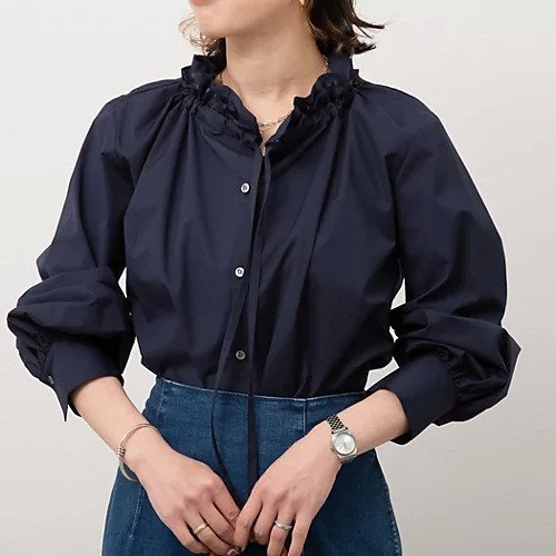 【ノーリーズ/NOLLEY'S】の衿フリルリボンブラウス インテリア・キッズ・メンズ・レディースファッション・服の通販 founy(ファニー) https://founy.com/ ファッション Fashion レディースファッション WOMEN トップス・カットソー Tops/Tshirt シャツ/ブラウス Shirts/Blouses 2025年 2025 2025春夏・S/S Ss,Spring/Summer,2025 おすすめ Recommend オケージョン Occasion デニム Denim フリル Frills リボン Ribbon エレガント 上品 Elegant |ID: prp329100004393792 ipo3291000000031712204