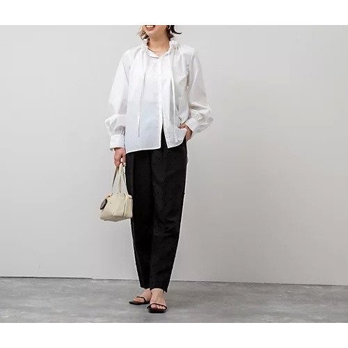 【ノーリーズ/NOLLEY'S】の衿フリルリボンブラウス 人気、トレンドファッション・服の通販 founy(ファニー) 　ファッション　Fashion　レディースファッション　WOMEN　トップス・カットソー　Tops/Tshirt　シャツ/ブラウス　Shirts/Blouses　2025年　2025　2025春夏・S/S　Ss,Spring/Summer,2025　おすすめ　Recommend　オケージョン　Occasion　デニム　Denim　フリル　Frills　リボン　Ribbon　エレガント 上品　Elegant　other-2|ID: prp329100004393792 ipo3291000000031712209