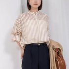 【ノーリーズ/NOLLEY'S】のシアーマルチストライプシャツ ブラウンベージュ系3|ID: prp329100004393794 ipo3291000000031712221