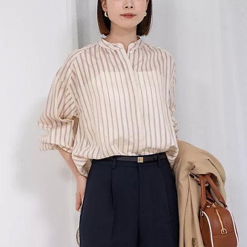 【ノーリーズ/NOLLEY'S】のシアーマルチストライプシャツ インテリア・キッズ・メンズ・レディースファッション・服の通販 founy(ファニー) https://founy.com/ ファッション Fashion レディースファッション WOMEN トップス・カットソー Tops/Tshirt シャツ/ブラウス Shirts/Blouses 2025年 2025 2025春夏・S/S Ss,Spring/Summer,2025 シアー Sheer シャーリング Shirring ストライプ Stripe 羽織 Haori |ID: prp329100004393794 ipo3291000000031792226